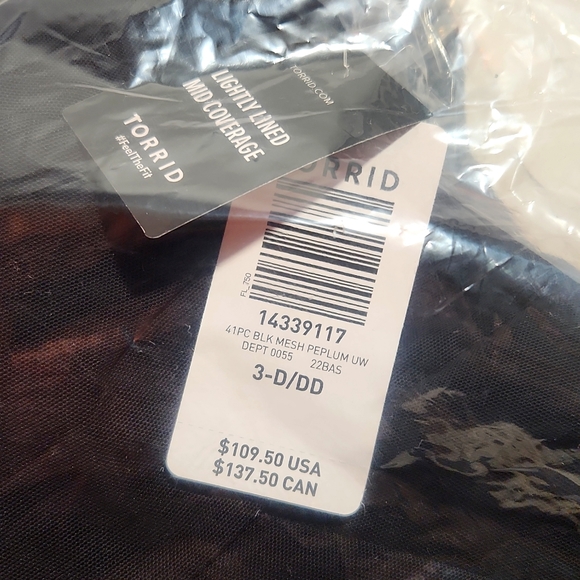 ❤️NWT TORRID SWIM DRESS UNDERWIRE MESH OVERLAY SWIM DRESS WITH BRIEF - 3X D/DD - Picture 6 of 11